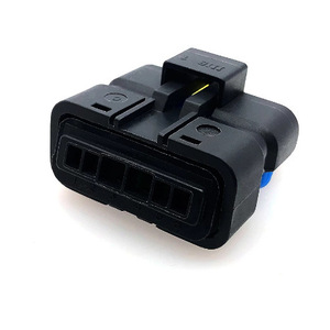 Connecteur de valve d'accélérateur à 6 broches, pour Renault, Peugeot, Citroën, en plastique noir, type FCI 211PC069S0049 - Product Image 1
