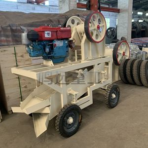 Trituradora de mandíbulas portátil móvil para ganga de carbón y residuos de construcción, capacidad máxima de 20 t/h con motor de CA - Product Image 2