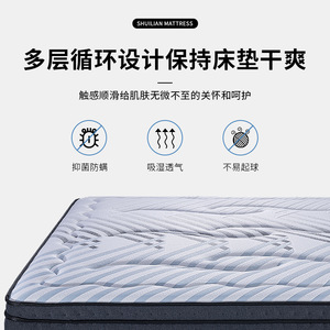 Colchón Sleep Lotus de 1.8m/1.5m, Tejido de Punto, Espuma Viscoelástica, Firmeza Media, con Resortes Encapsulados, para Niños - Product Image 2