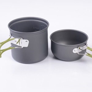 ชุดเครื่องครัวสำหรับตั้งแคมป์กลางแจ้ง DS-101 หม้ออะโนไดซ์สีเทาขนาด 4 ลิตร พกพาสะดวก น้ำหนักเบา พร้อมขีดบอกปริมาตร สำหรับทำอาหารปิกนิก - Product Image 5