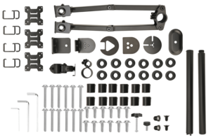 Nhà máy OEM ODM Máy tính để bàn đứng <span class=keywords><strong>LCD</strong></span> ba cánh tay màn hình đứng gắn Max vesa100 * 100 Max 8KGS văn phòng máy tính khung màn hình - Product Image 6