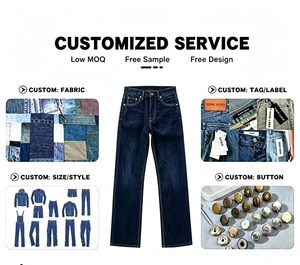 <span class=keywords><strong>Jean</strong></span> droit vintage japonais en denim <span class=keywords><strong>brut</strong></span> selvedge 14 oz, vert délavé foncé, bleu arc-en-ciel, pour <span class=keywords><strong>homme</strong></span> - Product Image 4
