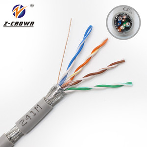 26AWG 4 paires ftp lan caja de cat6 sftp cuper 305m câble intérieur - Product Image 4