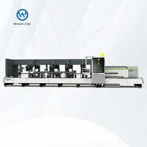 Beste Cnc Fiber Laser Buis Snij-En Buigmachine Diamant 3Mm 5Mm 20Mm 165Mm 220Mm 350Mm Automatisch Laden En Lossen