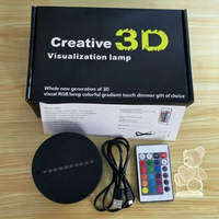 Lámpara Nocturna de Acrílico 3D con Forma de Oso, Control de Interruptor, 7 Colores Cambiantes, Alimentación USB, LED Regulable, Diseño Moderno Recuerdo Corporativo Empresarial