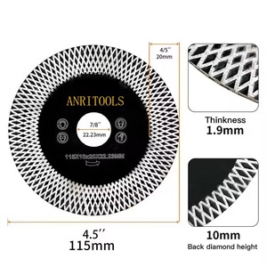 Disque de coupe et de meulage industriel en acier rapide diamanté X-Mesh Turbo 115MM/125MM, <span class=keywords><strong>lame</strong></span> de <span class=keywords><strong>scie</strong></span> de 5 pouces, OEM, garantie 3 ans - Product Image 2