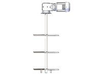 Agitateur mélangeur personnalisable en acier inoxydable 304 316 avec revêtement plastique, hélice Rushton, pour laboratoire, mélangeur avec agitateur pour réservoir IBC