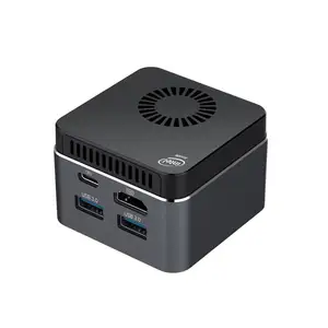 Qunshi tech Mini PC Win10 Linux CPU J4125 8G RAM 128G/256G/512G/1T ROM USB3.0BT4.2デュアルWIFI 2.4G 5.8Gミニコンピューター