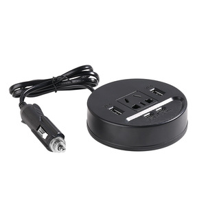 Inversor de corriente para coche de 12V a 220V con doble salida, cargador USB tipo C para enchufe de encendedor de cigarrillos del vehículo - Product Image 1