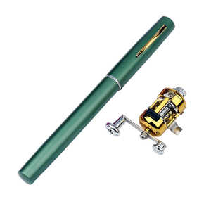 Wholesale Cheap Portable Pocket Telescopic Spinning Aluminum Alloy Pen Fishing Rod