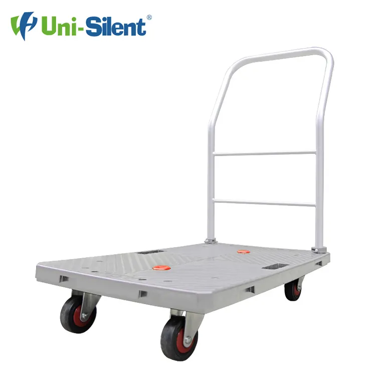 Uni-Silent 100kgs Portable Platform Trolley Deck Platform Carts And Trolleys Plastic Dolly PLA100Y-B