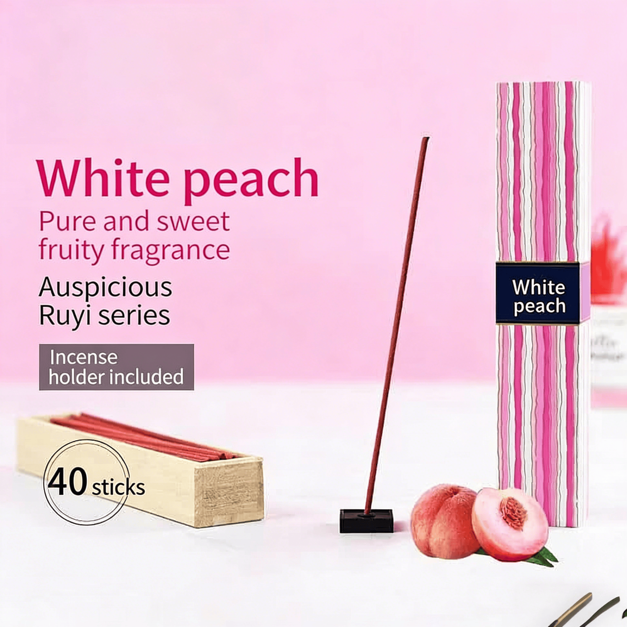 Boîte entière de 40 pièces saveur pêche blanche