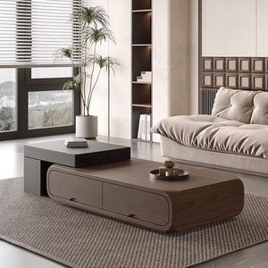 Wood <b>Coffee</b> <b>Table</b> 80cm 110cm Modern Living Room Furniture Simple Design Storage Drawer Home Decor - Product Image 1