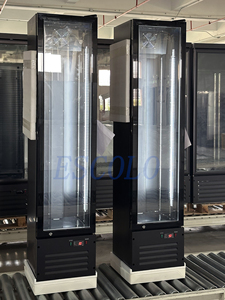 Thương mại dọc cửa kính đầy đủ hiển thị tủ lạnh nhỏ đồ uống lon mỏng mát với máy nén - Product Image 3
