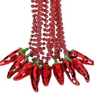 Collar con cuentas de pimiento picante para el Festival Cinco De <span class=keywords><strong>Mayo</strong></span> Decoraciones para fiestas Día DE <span class=keywords><strong>MAYO</strong></span> DE México Regalo de Carnaval Material PP - Product Image 1