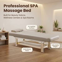 Lit de massage thaïlandais à structure en bois massif le plus vendu Portable et entièrement réglable pour une utilisation dans la chambre Lit de spa de salon au design moderne