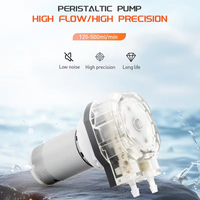 Pour LEFOO 24V débit Stable 490 ml/min petite pompe péristaltique silencieuse pour le dosage de sirop de boisson à l'eau