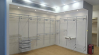 Armoires modernes en acier blanc, meubles d'entrée simples en bois, meubles de luxe pour la maison, salon, villa, bureau à domicile, cuisine, rangement