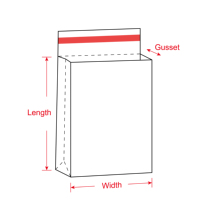 Sac d'expédition en papier kraft personnalisé avec impression de marque, soufflet latéral, fond carré et double bande de scellage pour emballage de détail de marque
