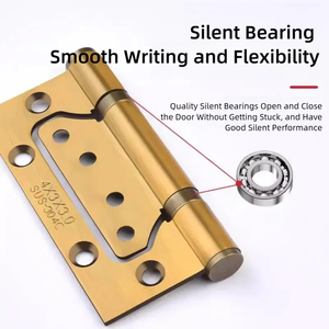 Charnières de porte invisibles à amortisseur, fermeture automatique, accessoires de quincaillerie, charnières de porte en acier inoxydable sans mortaise avec vis - Product Image 5