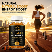 Gummies de Shilajit pour la santé cognitive, la concentration, la clarté mentale, la mémoire, le soutien immunitaire et l'équilibre hormonal