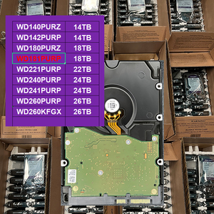 WD181PURP 18TB 3.5Inch SATA 6Gb/s 7200RPM 512MB Cache  Pemantauan perusahaan dengan Teknologi AllFrame AI HDD 64 Kamera HD - Product Image 1