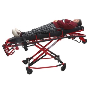 75 °   Brancard d'<span class=keywords><strong>ambulance</strong></span> à cadre en X réglable en hauteur (<span class=keywords><strong>44</strong></span>-110 cm) avec roues à vendre - Product Image 1