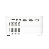 Mini projecteur LCD portable H3 de 250 lumens, 4,0 pouces, projecteur vidéo pour cinéma maison avec mise au point manuelle et correction de la distorsion trapézoïdale manuelle