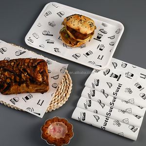 Custom Logo Printed Coated Virgin Eco-Friendly Food Grade Grease Proof Sandwich Burger <b>Wrapping</b> <b>Paper</b> - Product Image 2
