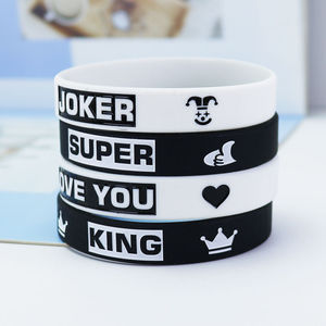 Activités promotionnelles Bracelet en caoutchouc Cadeaux de bienvenue Bracelet en silicone Personnaliser <span class=keywords><strong>Halloween</strong></span> Debossed pour les événements de marche/course - Product Image 2