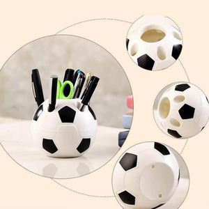 Porte-stylos en plastique en forme de ballon de football, pot de papeterie de bureau pour étudiants, fournitures de bureau, cadeau promotionnel, vente en gros - Product Image 4