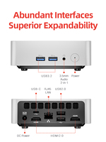 Pour la maison et l'étude, tout nouveau mini PC Firebat R2, système barebone, AMD Ryzen 5 3500U, PC avec mini PC de haute qualité