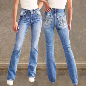 Jeans Cargo Larghi Donna Vita Alta Y2K - Pantaloni In Denim A Gamba Larga Con Tasche Con Patta - Streetwear Estivo Azzurro Chiaro (Taglia S) - 3