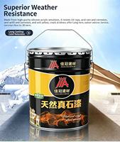 Peinture murale extérieure à base d'eau, effet pierre naturelle, revêtement texturé pour façades de bâtiments