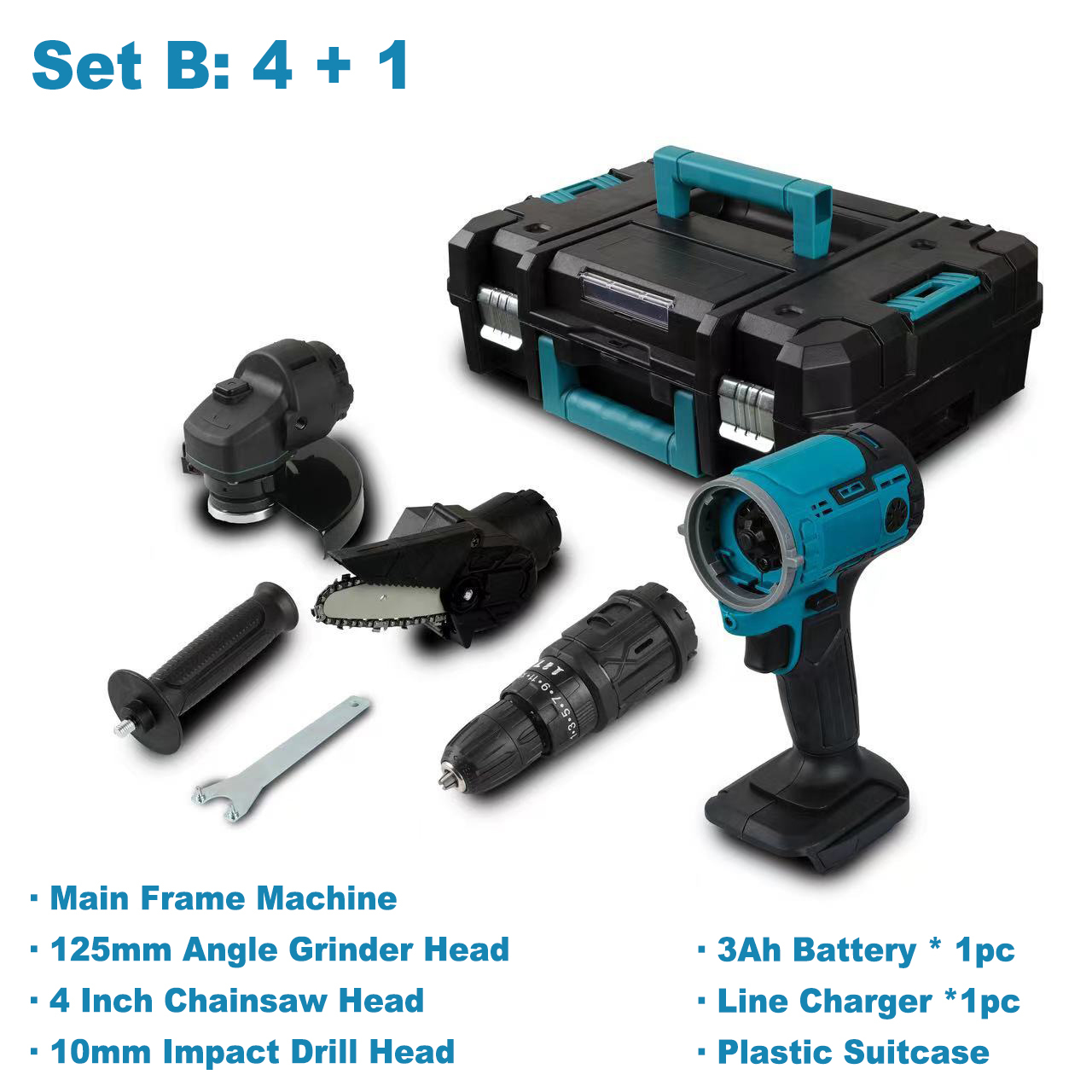 4 + 1 Set B, avec 3Ah batterie * 1pc