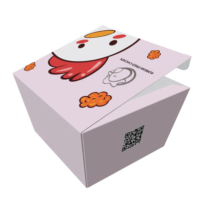 Wholesale Greaseproof Paper Take Out Box, Fried Chicken Takeaway Box Noodles/Pasta/Burger Fast Food Packaging Box/