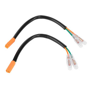 川崎-CNCH定制摩托车接线套件的2针转向信号插头线束适配器 - Product Image 1