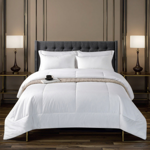 Edredones y Colchas <span class=keywords><strong>de</strong></span> Hotel Sencillos Estampados 100% Algodón Blanco Puro, Transpirables, <span class=keywords><strong>de</strong></span> Lino Cepillado para Otoño - Product Image 2