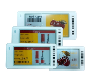 Etiqueta de Precio Digital con Pantalla de Tinta Electrónica de 2.13 Pulgadas, Luz LED, Sistema de Visualización de Precios Digital Inteligente, Etiqueta Electrónica para Estantes - Product Image 1