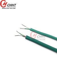 Fil thermocouple isolé torsadé en caoutchouc silicone de type K, résistant aux hautes températures, à bas prix, tension 12-300V