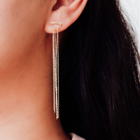 Boucles d'oreilles clous pour femme, best-seller, style européen et américain, en fer, avec pampilles en diamant, longues 7 cm, audacieuses et élégantes, pour mariage, bureau/carrière, Guangxi