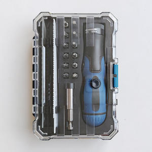 Ensemble d'outils multifonctions, tournevis à tête rotative hexagonale métrique de 17 pièces avec embouts pour le camping et le travail du bois - Product Image 2