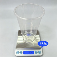 Gobelets en plastique PP de 500 ml, calibre 90, logo personnalisable, MOQ 1000 pièces, gobelets jetables pour café et thé