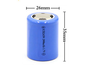 リチウムイオン充電式セルICR26350 2000mah 3.7v Li Ionバッテリーセル芝刈り機用 - Product Image 4