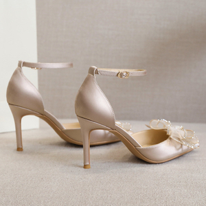 Nouveauté – Talons pointus à boucle fantaisie avec strass et nœud, tailles 31-43, hauteur 6CM/8CM, pour femmes - Product Image 4