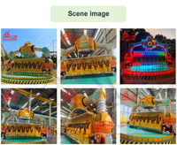 Manèges à bas prix pour fabricants, attractions de fête foraine, jeux rotatifs d'extérieur, manèges Robocop en fibre de verre pour parcs d'attractions