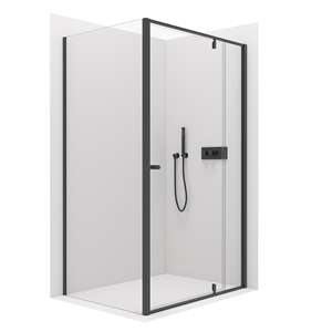 ตู้อาบน้ำแบบยืนมุมห้องน้ำกระจกตู้อาบน้ำอลูมิเนียมสี่เหลี่ยม - Product Image 1