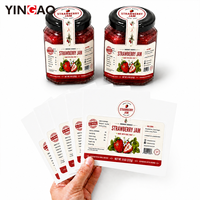 Etiquetas de Vinilo Personalizadas con Logotipo para Frascos de Mermelada, con Sello de Seguridad, Adhesivo a Prueba de Manipulación, Calcomanías para Empaque de Alimentos, Resistentes al Agua