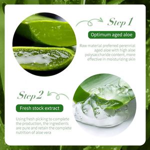 Nouveau Gel d'Aloe Vera <span class=keywords><strong>EBUG</strong></span> aux herbes hydratant, régulateur de sébum et éclaircissant pour la peau, avec protection solaire - Product Image 3