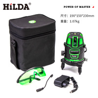 Mini niveleur automatique haute précision 5 lignes 3D vert niveaux Laser auto-nivelant 360 niveau laser rotatif pour carrelage